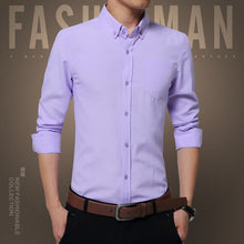 Load image into Gallery viewer, Men Plaid Shirt 2019 brand shirt New Autumn Winter Casual Shirts Men Tops Long Sleeve Chemise Homme Cotton Male Shirts 1970