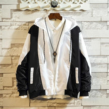Load image into Gallery viewer, Men\'s bomber Jacket Colorblock Jacket Fashion Sportswear Casual Jacket Men\'s Hip Hop Street Suit 2019 New Hooded Jacket