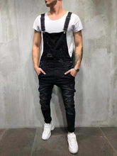 Load image into Gallery viewer, High Quality Men's Ripped Jeans Jumpsuits Hi Street Distressed Denim Bib Overalls For Man Suspender Pants Size XXXL Denim Pants