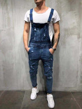 Load image into Gallery viewer, High Quality Men's Ripped Jeans Jumpsuits Hi Street Distressed Denim Bib Overalls For Man Suspender Pants Size XXXL Denim Pants