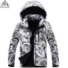 Load image into Gallery viewer, Camouflage Military Tactical Jacket  Mens Softshell Waterproof Windbreaker Winter Fleece Liner Hunt Clothes Hooded Coat Men