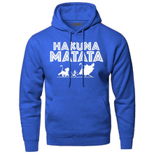 Load image into Gallery viewer, The Lion King Hakuna Matata Hoodies Sweatshirts Men Simba Pumbaa Timon Hooded Hoodie 2019 Winter Autumn Movie Cartoon Sportswear
