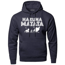 Load image into Gallery viewer, The Lion King Hakuna Matata Hoodies Sweatshirts Men Simba Pumbaa Timon Hooded Hoodie 2019 Winter Autumn Movie Cartoon Sportswear