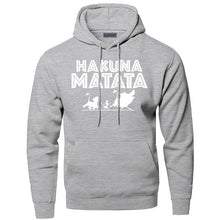 Load image into Gallery viewer, The Lion King Hakuna Matata Hoodies Sweatshirts Men Simba Pumbaa Timon Hooded Hoodie 2019 Winter Autumn Movie Cartoon Sportswear