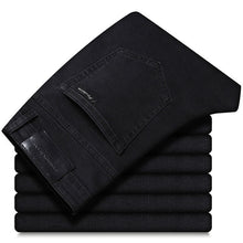 Load image into Gallery viewer, 2019 Autumn Winter New Men's Stretch-fit Jeans Business Casual Classic Style Fashion Denim Trousers Male Black Blue Gray Pants