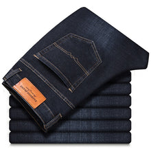 Load image into Gallery viewer, 2019 Autumn Winter New Men's Stretch-fit Jeans Business Casual Classic Style Fashion Denim Trousers Male Black Blue Gray Pants