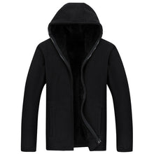 Load image into Gallery viewer, Designer XL 8XL Winter Mens Fleece Casual Jackets Men Warm Hooded Sweatshirt Thermal Coats Solid Thickened Outwear AF1563
