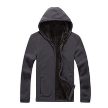 Load image into Gallery viewer, Designer XL 8XL Winter Mens Fleece Casual Jackets Men Warm Hooded Sweatshirt Thermal Coats Solid Thickened Outwear AF1563