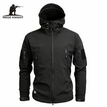 Load image into Gallery viewer, Mege Brand Clothing Autumn Men's Military Camouflage Fleece Jacket Army Tactical Clothing  Multicam Male Camouflage Windbreakers