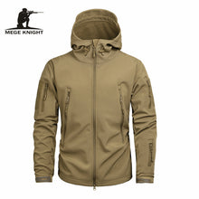 Load image into Gallery viewer, Mege Brand Clothing Autumn Men's Military Camouflage Fleece Jacket Army Tactical Clothing  Multicam Male Camouflage Windbreakers