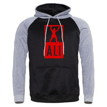 Load image into Gallery viewer, Boxing Tracksuit Muhammad Ali Printed Oversize Fashion Hip Hop Streetwear Spring Raglan Hoodie Man Hoodie Casual Male Sportswear